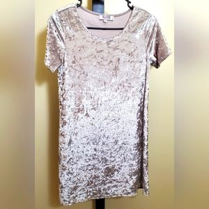 Rolla Coster Crushed Velvet Skater Mini Dress Size Small